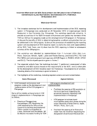 Planning Workshop for Soc Development And