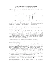 Pushouts and Adjunction Spaces This Note Augments Material in Hatcher, Chapter 0
