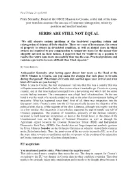 Serbs Are Still Not Equal