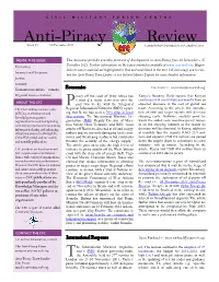Anti-Piracy Review Week 49 06 December 2011 Comprehensive Information on Complex Crises