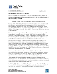 Hassan, Ayotte Basically Tied in Prospective Senate Contest