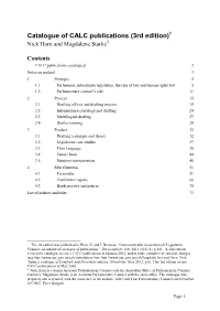 S: CALC Publications