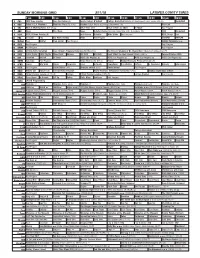 Sunday Morning Grid 3/11/18 Latimes.Com/Tv Times