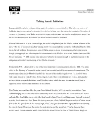 Taking Amrit: Initiation