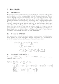 1 Force Fields