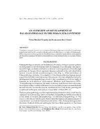 Article Discuss the Issue While Unfolding the Scope and Development of Human Skeletal Studies in India
