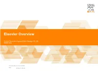 Elsevier Overview