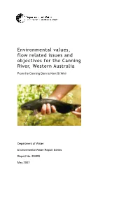 Environmental Values, Flow Related Issues and Objectives for the Upper