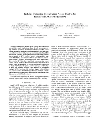 Kobold: Evaluating Decentralized Access Control for Remote NSXPC Methods on Ios