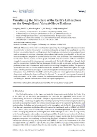 Visualizing the Structure of the Earth's Lithosphere on the Google Earth Virtual-Globe Platform