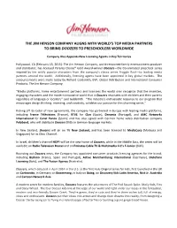 The Jim Henson Company Aligns with World's Top Media