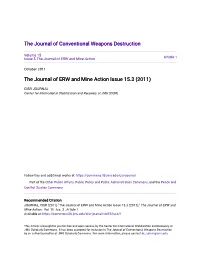 The Journal of ERW and Mine Action Issue 15.3 (2011)