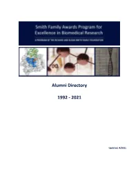 Alumni Directory 1992 ‐ 2021