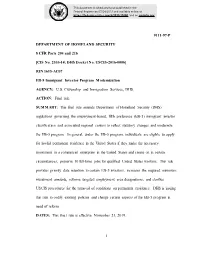 EB-5 Immigrant Investor Program Modernization