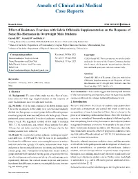 Effect of Resistance Exercises with Salvia Officinalis Supplementation on the Response of Some Bio-Hormones in Overweight Male S