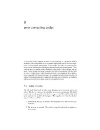 Error Correcting Codes