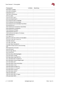 Forza Horizon 4 – Fahrzeugliste V1.1 13.04.2020 Totallygamergirl.Com