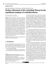 Further Refinement of the Corbelling Theory for the Equilibrium Analysis of Corbelled Domes
