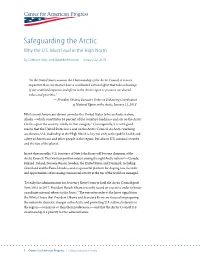 Safeguarding the Arctic Why the U.S