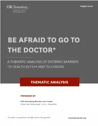 Be Afraid to Go to the Doctor: a Thematic Analysis of Systemic
