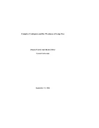 Complex Contagion and the Weakness of Long Ties