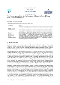 Journal of Science Two Stage Approach for the Performances Of