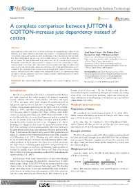 A Complete Comparison Between JUTTON & COTTON-Increase Jute