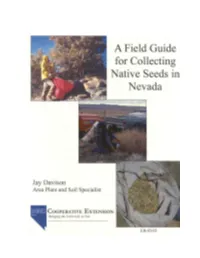 A Field Guide for Collecting Native Seeds in Nevada