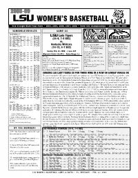 Game 24 Notes Vs. Kentucky.Qxd
