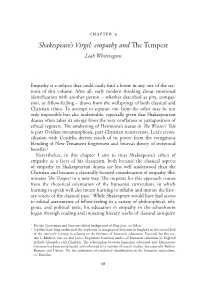 Shakespeare's Virgil : Empathy and the Tempest
