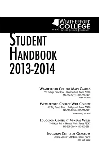 Student Handbook 2013-2014