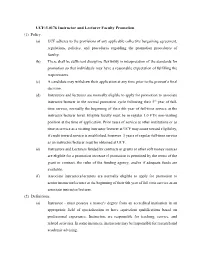 UCF-3.0176 Instructor and Lecturer Faculty Promotion (1) Policy
