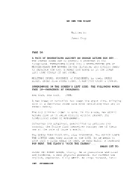 WE OWN the NIGHT Written by James Gray FADE IN