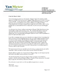 I Have Received Some Questions with Regards to Beggars Night 2020 and the Possible Impacts of COVID-19 on Our Festivities