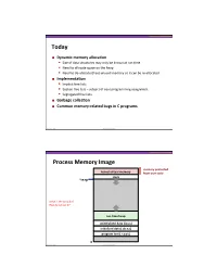 Memory Allocation