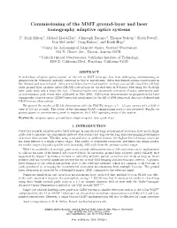 Commissioning of the MMT Ground-Layer and Laser Tomography Adaptive Optics Systems