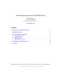 Documentation for the Nslxipa Keyboard