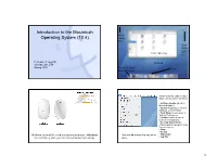 Introduction to the Macintosh Operating System (10.4)