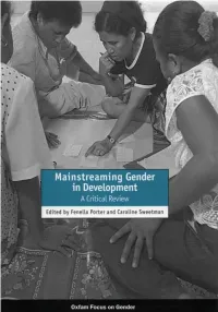 Mainstreaming Gender in Development a Critical Review