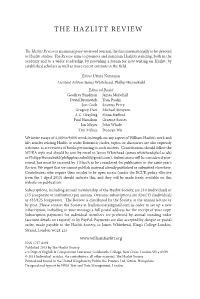 The Hazlitt Review