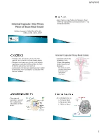 The Internal Capsule Is One of the Subcor