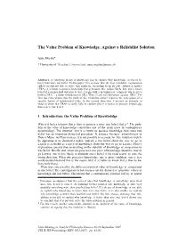 The Value Problem of Knowledge. Against a Reliabilist Solution