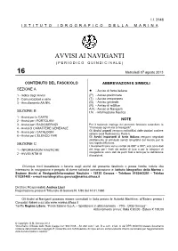 Avvisi Ai Naviganti ( P E R I O D I C O Q U I N D I C I N a L E )