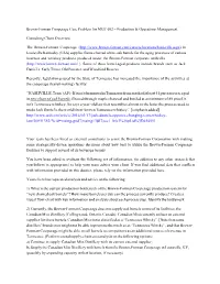 Brown-Forman Cooperage Case Problem for MGT 602 – Production & Operations Management
