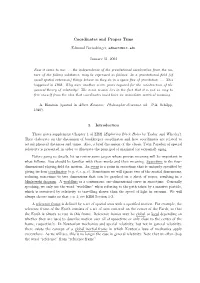 Coordinates and Proper Time