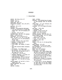 I. General Index