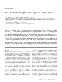 Next-Generation Sequencing for Cancer Diagnostics: a Practical Perspective