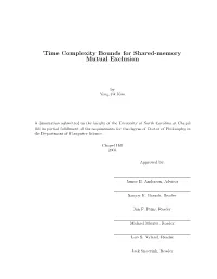 Time Complexity Bounds for Shared-Memory Mutual Exclusion