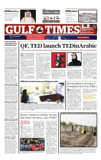 QF, TED Launch Tedinarabic