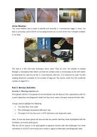 Urine Filtration Part 3: Session Activities